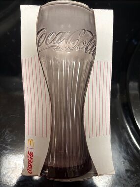 Coca-Cola Smoke-Tinted Fluted Branded Glass